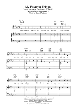 page one of My Favorite Things (from The Sound Of Music) (Piano, Vocal & Guitar Chords)