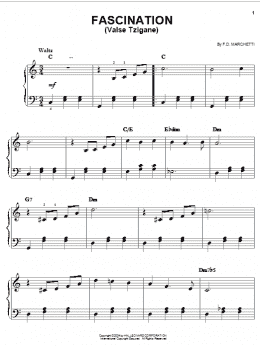 page one of Fascination (Valse Tzigane) (Easy Piano)