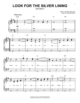 page one of Look For The Silver Lining (Easy Piano)