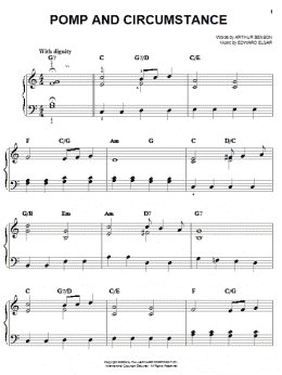 page one of Pomp And Circumstance (Easy Piano)