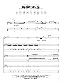 page one of Beautiful One (Guitar Tab)