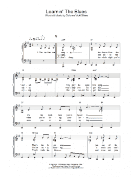 page one of Learnin' The Blues (Piano Solo)