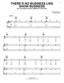 page one of There's No Business Like Show Business (Piano, Vocal & Guitar Chords (Right-Hand Melody))