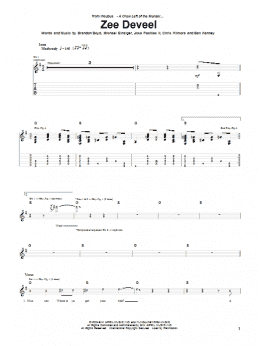 page one of Zee Deveel (Guitar Tab)