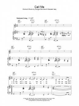 page one of Call Me (Piano, Vocal & Guitar Chords)