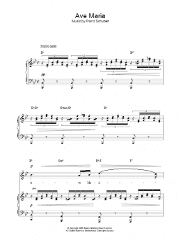 page one of Ave Maria (Piano, Vocal & Guitar Chords)