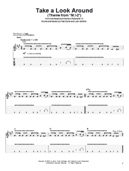 page one of Take A Look Around (Theme From "M:I-2") (Guitar Tab (Single Guitar))