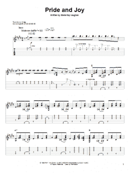 page one of Pride And Joy (Guitar Tab (Single Guitar))