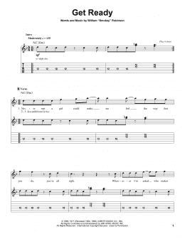 page one of Get Ready (Guitar Tab (Single Guitar))