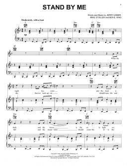 page one of Stand By Me (Piano, Vocal & Guitar Chords (Right-Hand Melody))