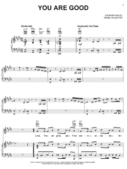 page one of You Are Good (Piano, Vocal & Guitar Chords (Right-Hand Melody))