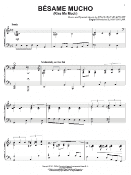 page one of Besame Mucho (Kiss Me Much) (Piano Solo)