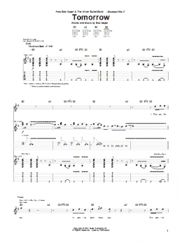 page one of Tomorrow (Guitar Tab)