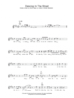 page one of Dancing In The Street (Lead Sheet / Fake Book)