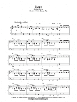 page one of Sway (Quien Sera) (Piano Solo)