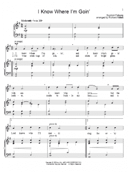 page one of I Know Where I'm Goin' (Piano & Vocal)