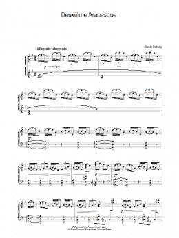 page one of Deuxième Arabesque (Piano Solo)