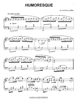 page one of Humoresque (Piano Solo)