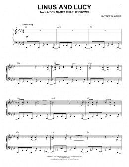 page one of Linus And Lucy (Piano Solo)