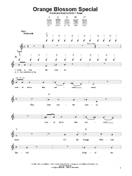 page one of Orange Blossom Special (Easy Guitar)