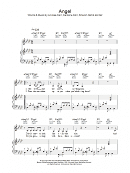 page one of Angel (Piano, Vocal & Guitar Chords)