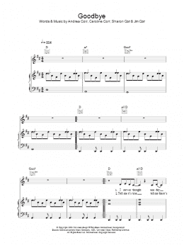 page one of Goodbye (Piano, Vocal & Guitar Chords)