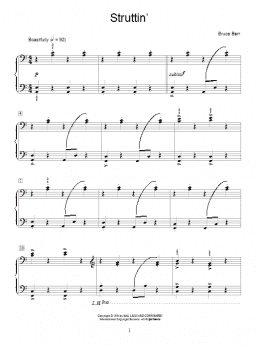 page one of Struttin' (Educational Piano)