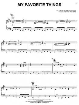 page one of My Favorite Things (Piano, Vocal & Guitar Chords (Right-Hand Melody))