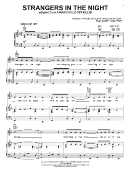 page one of Strangers In The Night (Piano, Vocal & Guitar Chords (Right-Hand Melody))