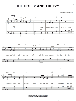 page one of The Holly And The Ivy (Easy Piano)