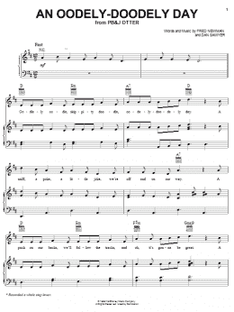 page one of An Oodely-Doodely Day (Piano, Vocal & Guitar Chords (Right-Hand Melody))