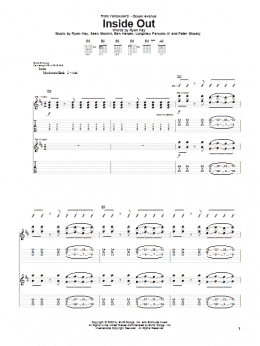 page one of Inside Out (Guitar Tab)