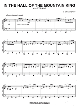 page one of In The Hall Of The Mountain King (Piano Solo)