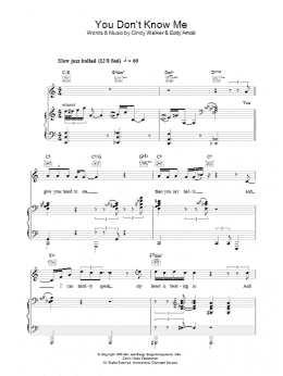 page one of You Don't Know Me (Piano, Vocal & Guitar Chords)