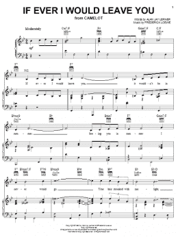 page one of If Ever I Would Leave You (Piano, Vocal & Guitar Chords (Right-Hand Melody))