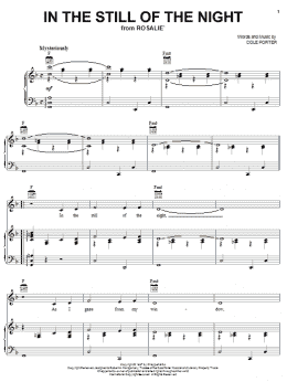 page one of In The Still Of The Night (Piano, Vocal & Guitar Chords (Right-Hand Melody))