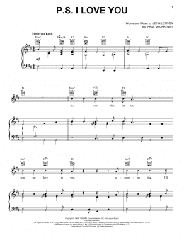 page one of P.S. I Love You (Piano, Vocal & Guitar Chords (Right-Hand Melody))