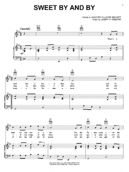 page one of Sweet By And By (Piano, Vocal & Guitar Chords (Right-Hand Melody))