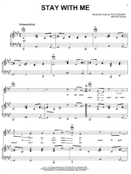 page one of Stay With Me (Piano, Vocal & Guitar Chords (Right-Hand Melody))