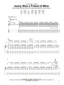 page one of Jenny Was A Friend Of Mine (Guitar Tab)