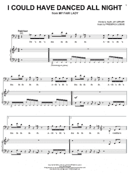 page one of I Could Have Danced All Night (Piano, Vocal & Guitar Chords (Right-Hand Melody))