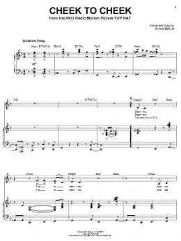 page one of Cheek To Cheek (Piano & Vocal)