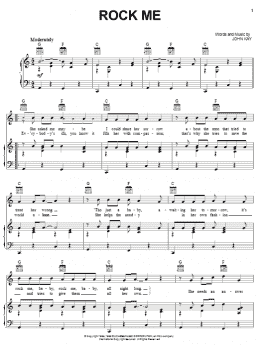 page one of Rock Me (Piano, Vocal & Guitar Chords (Right-Hand Melody))