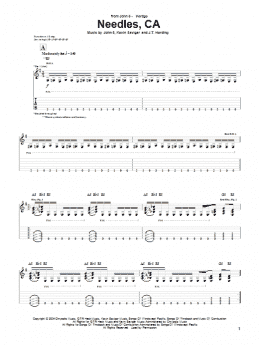 page one of Needles, CA (Guitar Tab)