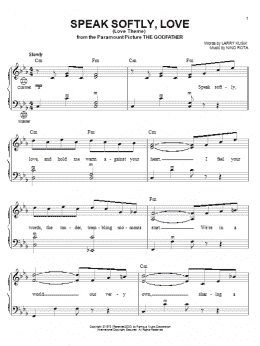 page one of Speak Softly, Love (Love Theme) (Accordion)