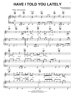 page one of Have I Told You Lately (Piano, Vocal & Guitar Chords (Right-Hand Melody))