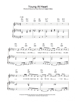 page one of Young At Heart (Piano, Vocal & Guitar Chords)