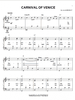 page one of Carnival Of Venice (Accordion)