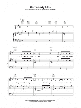 page one of Somebody Else (Piano, Vocal & Guitar Chords)