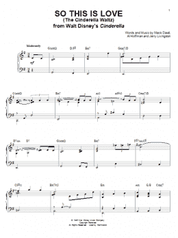 page one of So This Is Love (from Cinderella) (Piano & Vocal)